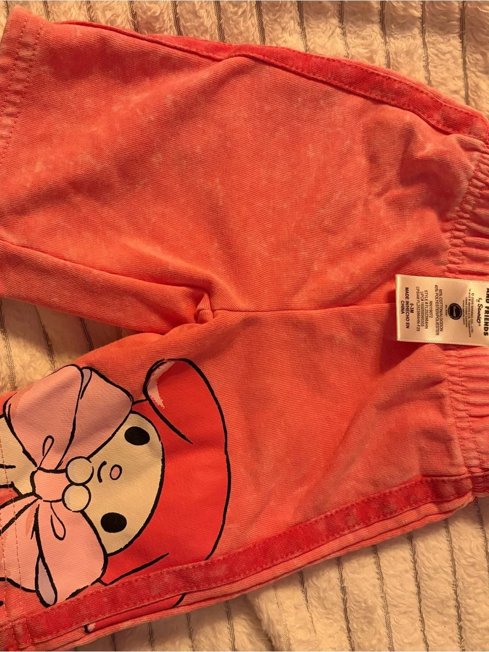 Hello Kitty Coral Pink Kids Sweatshirt & Shorts Set